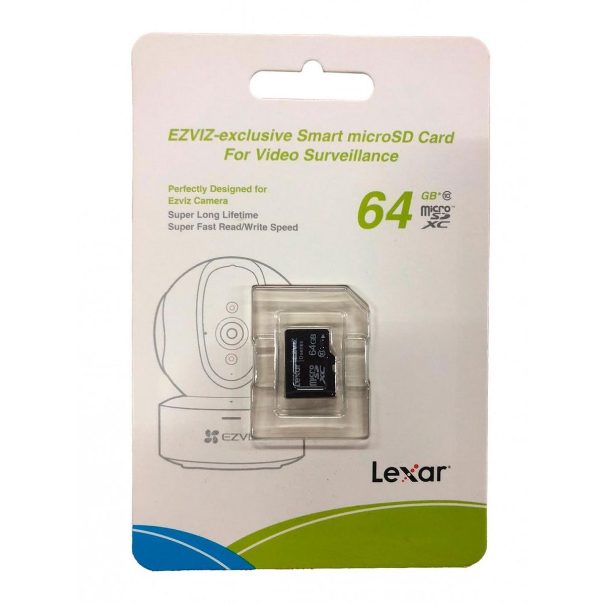 EZVIZ - Tarjeta De Memoria MicroSD 64GB CS-CMT-CARDT64G Ezviz