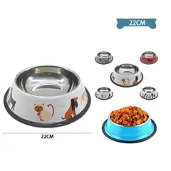 GENERICO - Cuenco Metálico Color Aleatorio 22Cm