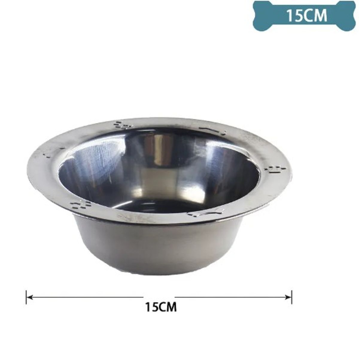 GENERICO - Cuenco Metálico 15Cm Colores Surtidos