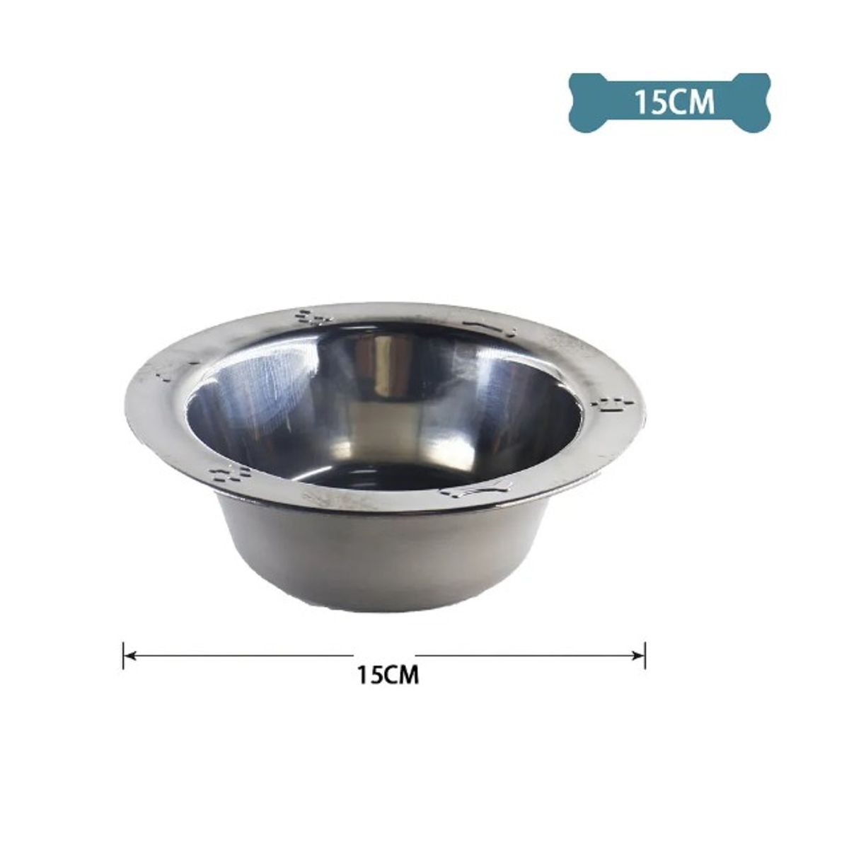 GENERICO - Cuenco Metálico 15Cm Colores Surtidos