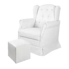 MUNDO BEBE - Poltrona Balancín de Lactancia Cristal Blanco Mundo Bebé