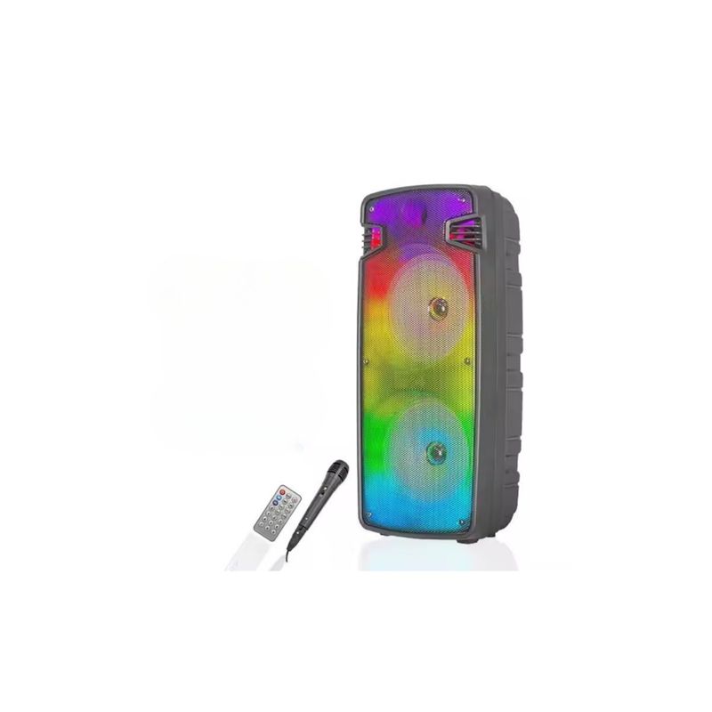GENERICO - Parlante Bluetooth Con Luces Led 2800w Max Power MT