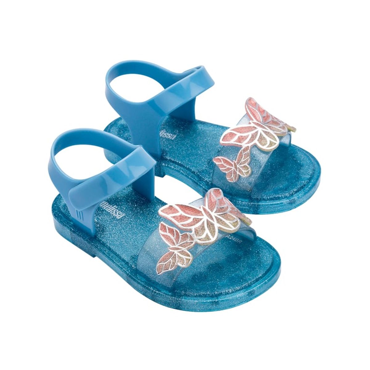 MELISSA - Sandalia Mini Melissa Fairy Azul plata