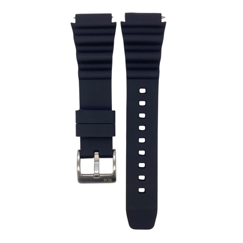 R24 - Correa Reloj Silicona R24 KGTKBL Para Seiko 20mm 22mm