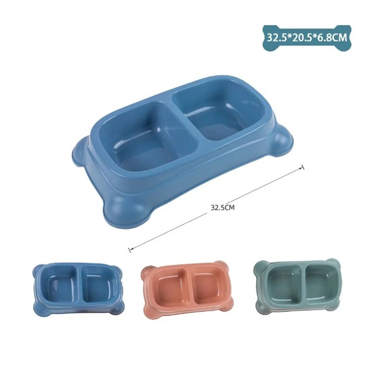 GENERICO - Plato Doble Mediano Color Aleatorio 32520568Cm