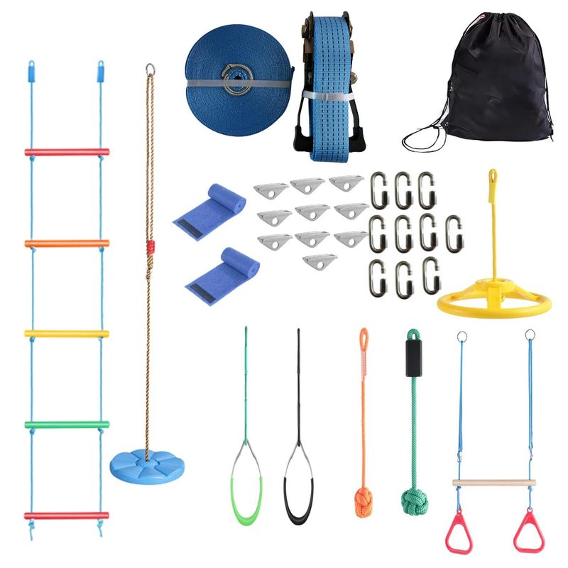 AUCKLAND OUTDOOR - Juego Obstaculos Set Carrera Kit Entrenamiento Ninja Warrior
