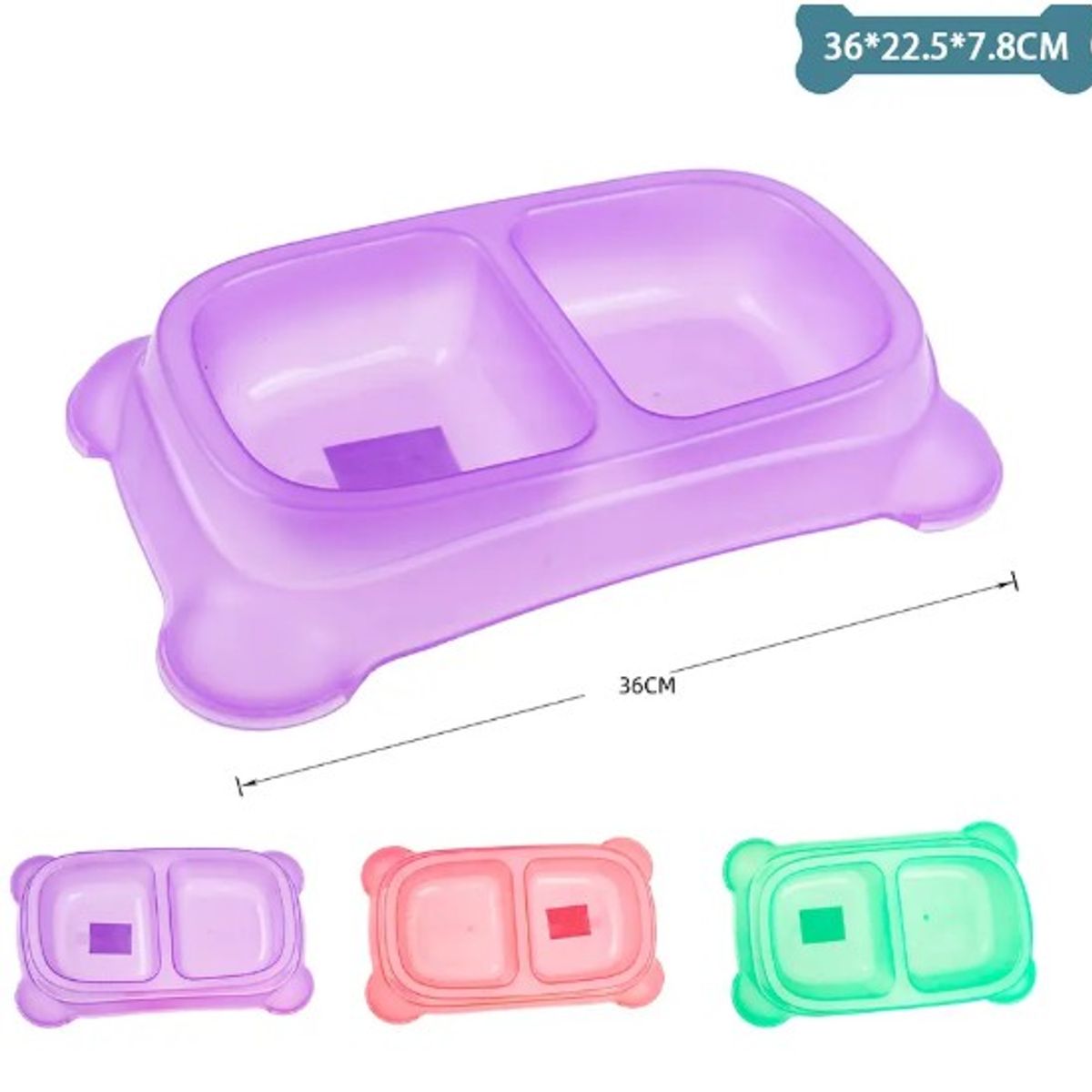 GENERICO - Plato Doble Grande Color Aleatorio 3622578Cm