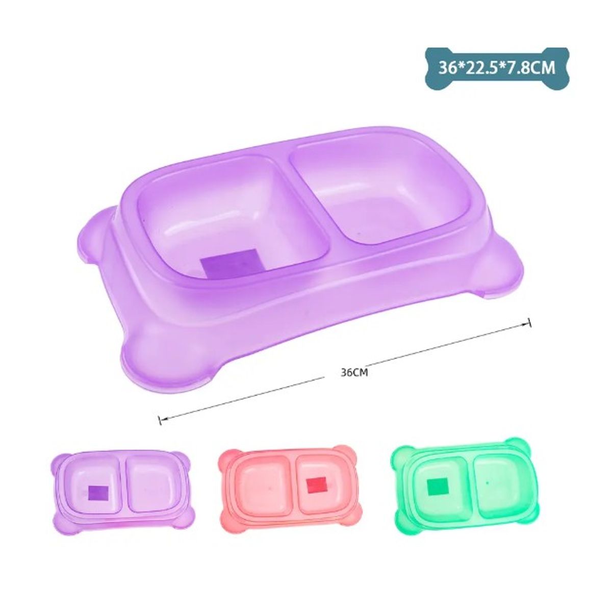 GENERICO - Plato Doble Grande Color Aleatorio 3622578Cm