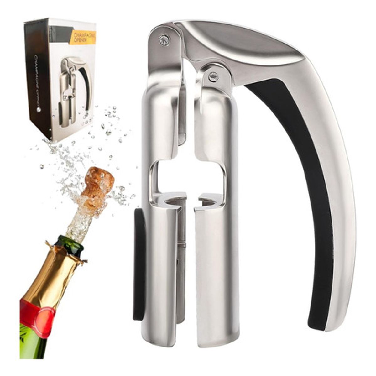 GENERICO - Descorchador Sacacorchos Destapador Champagne Vino Espumante