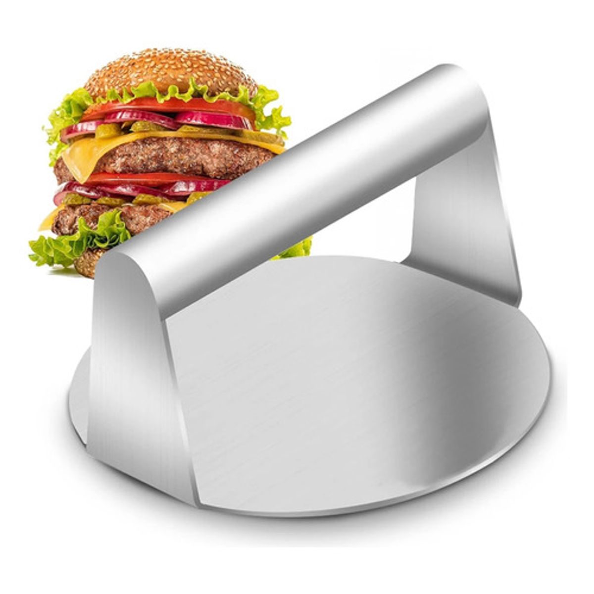 GENERICO - Prensa Hamburguesa Smash Acero Inoxidable Smasher Burger