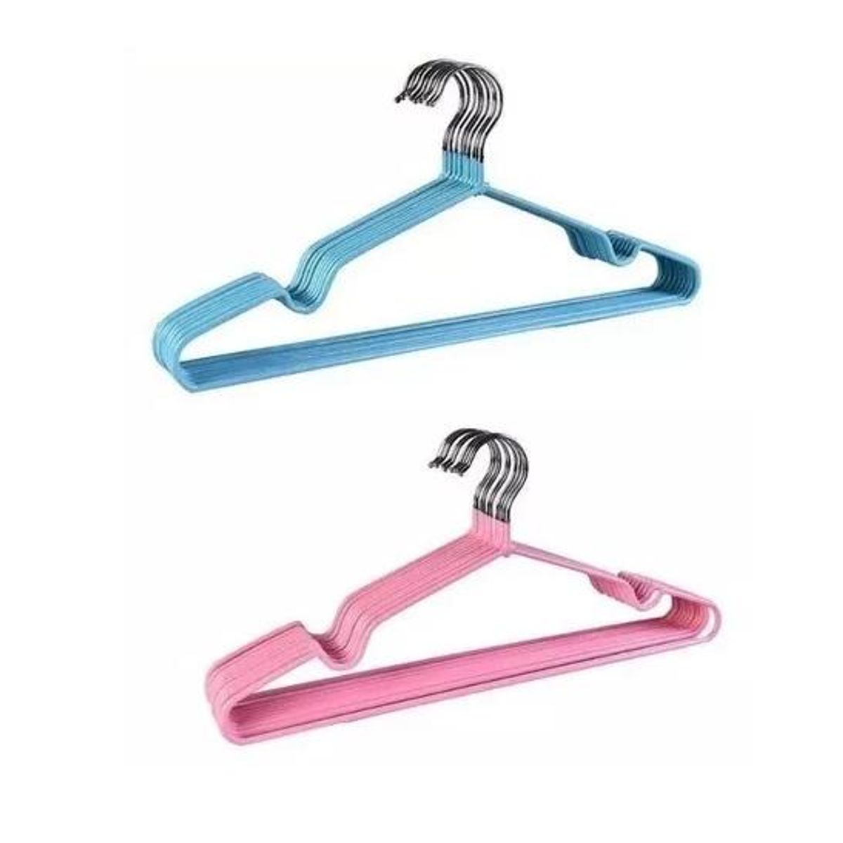 GENERICO - Ganchos Colgadores Ropa Antideslizante 100 Unidades