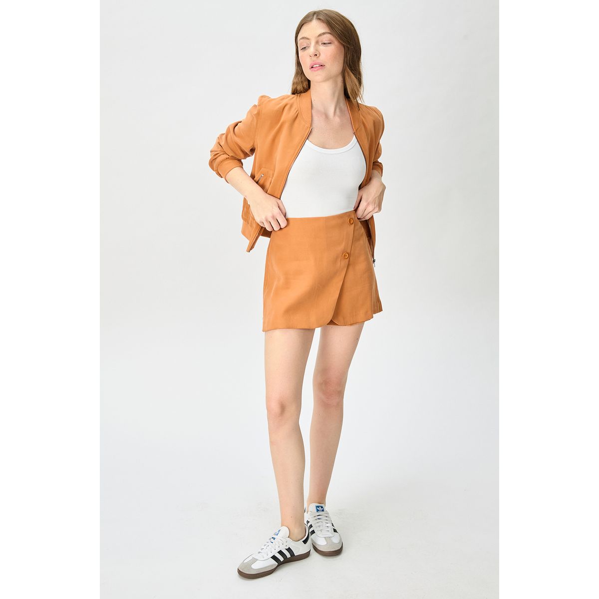 IO - Falda Short Café Mujer Io