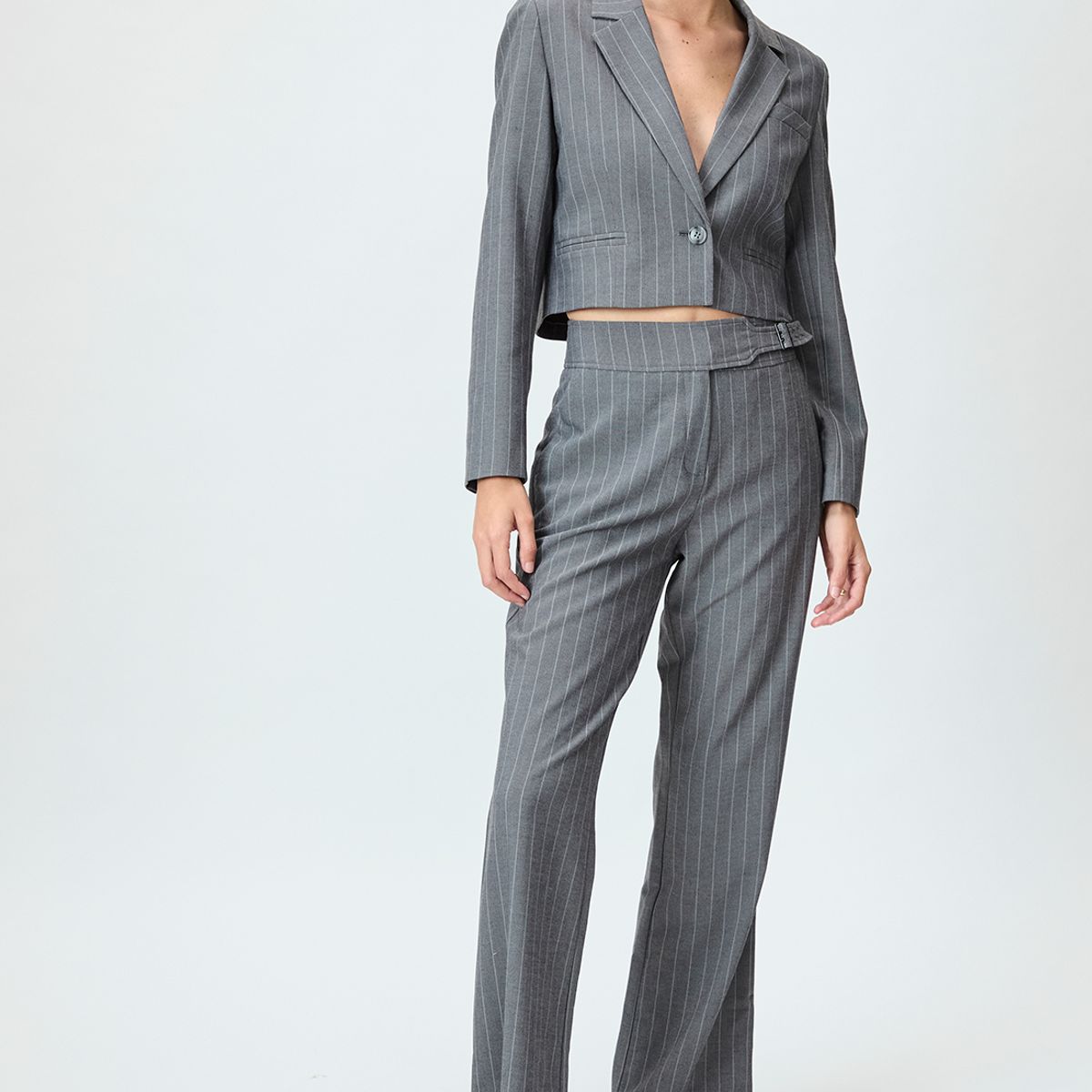 IO - Pantalon Gris Marengo Mujer Io