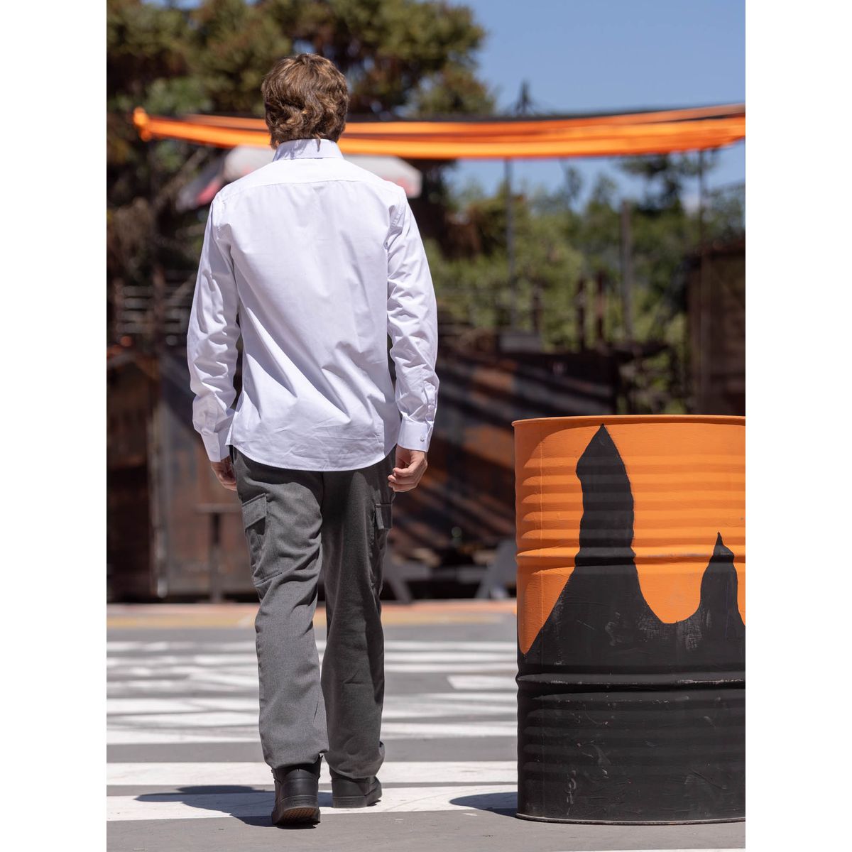 MAUI AND SONS - Pantalón Escolar Cargo Gris Juvenil Maui and Sons - Gris