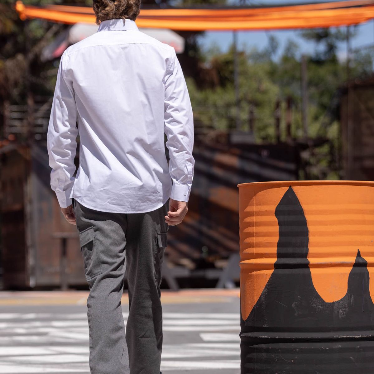 MAUI AND SONS - Pantalón Escolar Cargo Gris Juvenil Maui and Sons - Gris