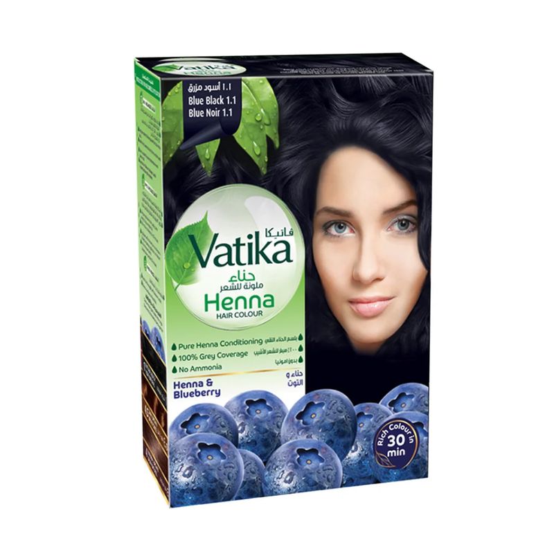 VATIKA NATURALS - Vatika Henna Negro Azulado 10 gr 6 sachets