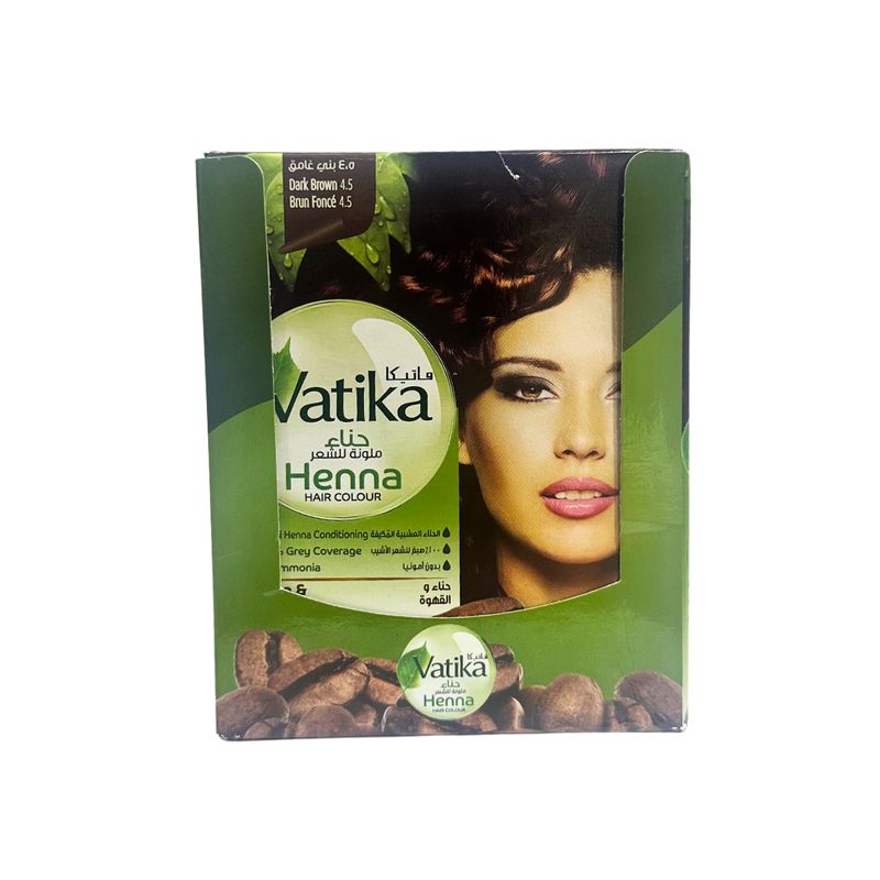 VATIKA NATURALS - Vatika Henna Dark Brown 20 sachets de 10 gr
