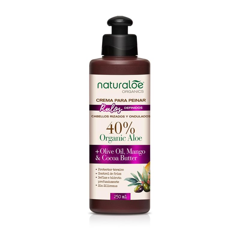 NATURALOE - Naturaloe Crema De Peinar Rulos Definidos 250 Ml.-