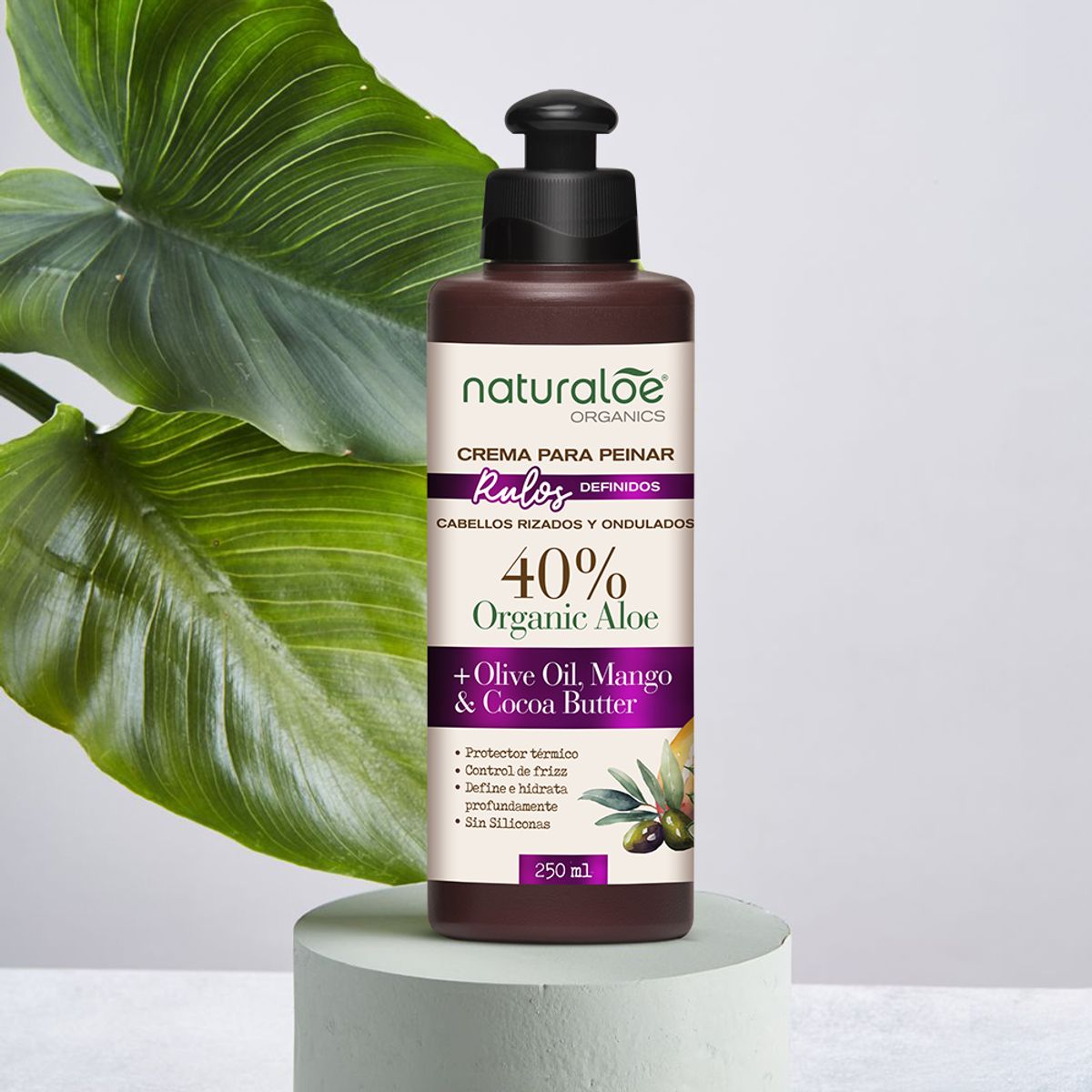NATURALOE - Naturaloe Crema De Peinar Rulos Definidos 250 Ml