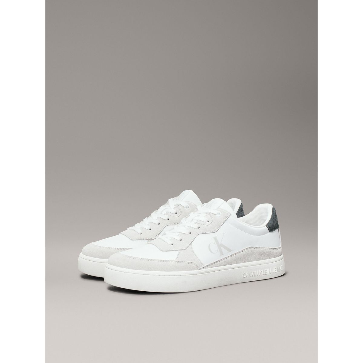 CALVIN KLEIN - Zapatillas Classic Cupsole Iconic Nylon Blanco Calvin Klein