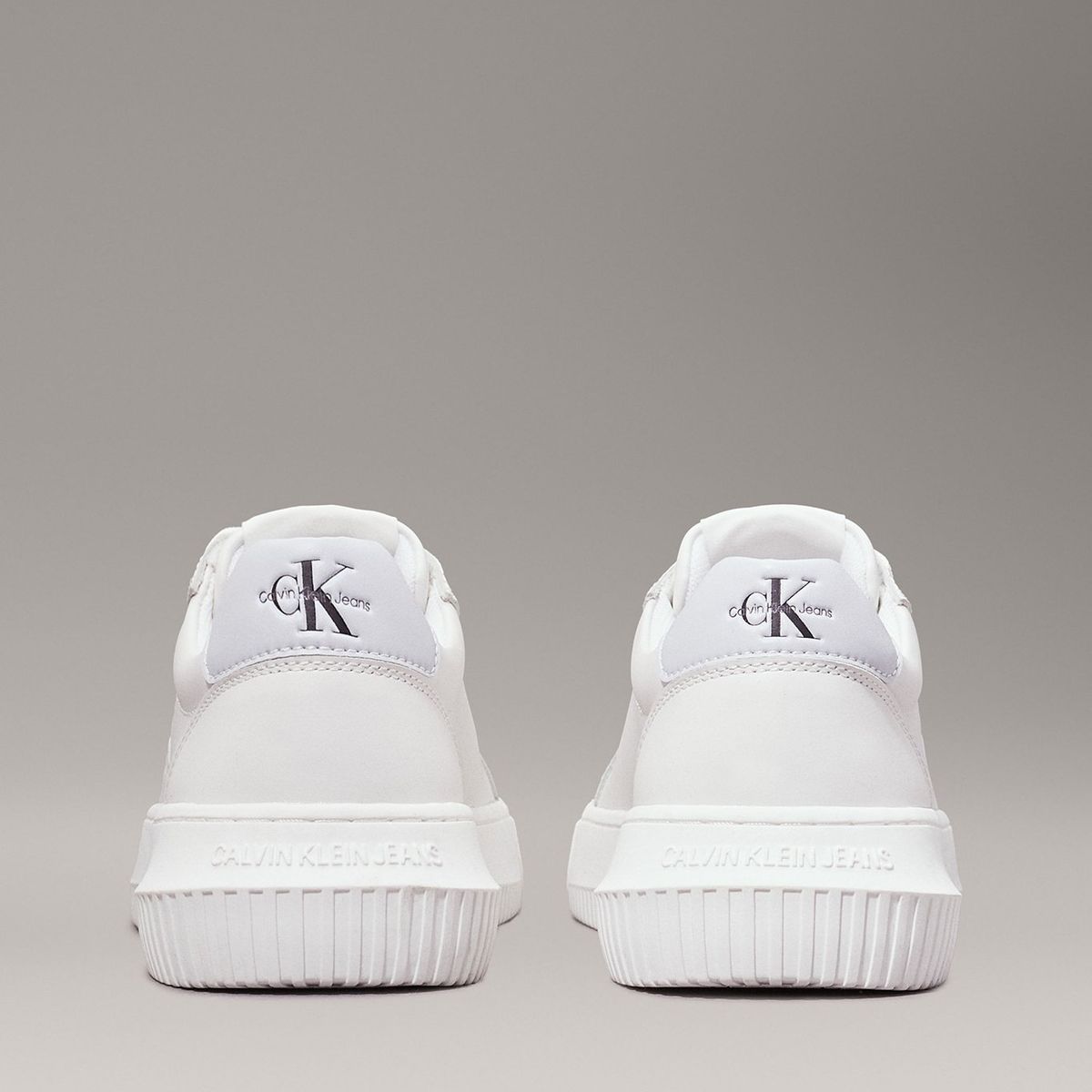 CALVIN KLEIN - Zapatillas de Cuero Chunky Cupsole Mono Blanco Calvin Klein