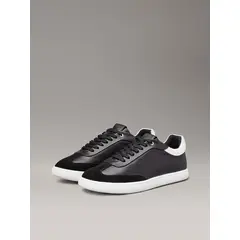 CALVIN KLEIN - Zapatillas de Cuero Cupsole Lace Mix Negro