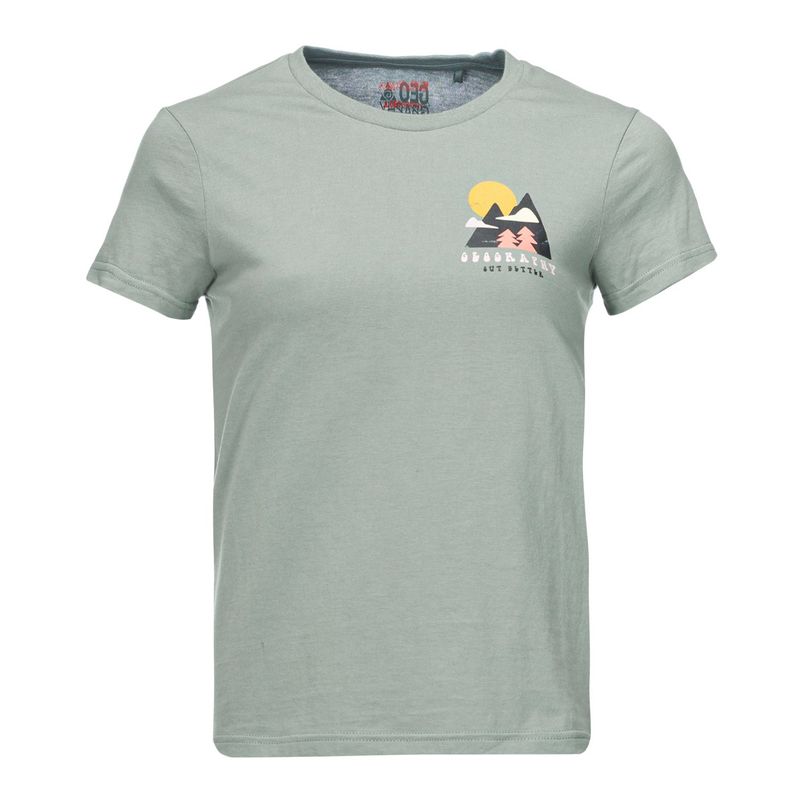 GEOGRAPHY - Polera Mujer Liquen Jade Geography