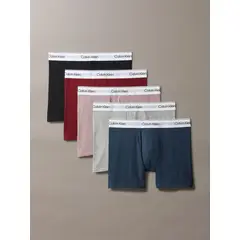 CALVIN KLEIN - Pack 5 Bóxers Brief Modern Cotton Holiday Multicolor