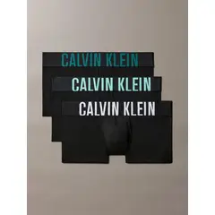CALVIN KLEIN - Pack 3 Bóxers Low Rise Trunk Intense Power Micro Negro