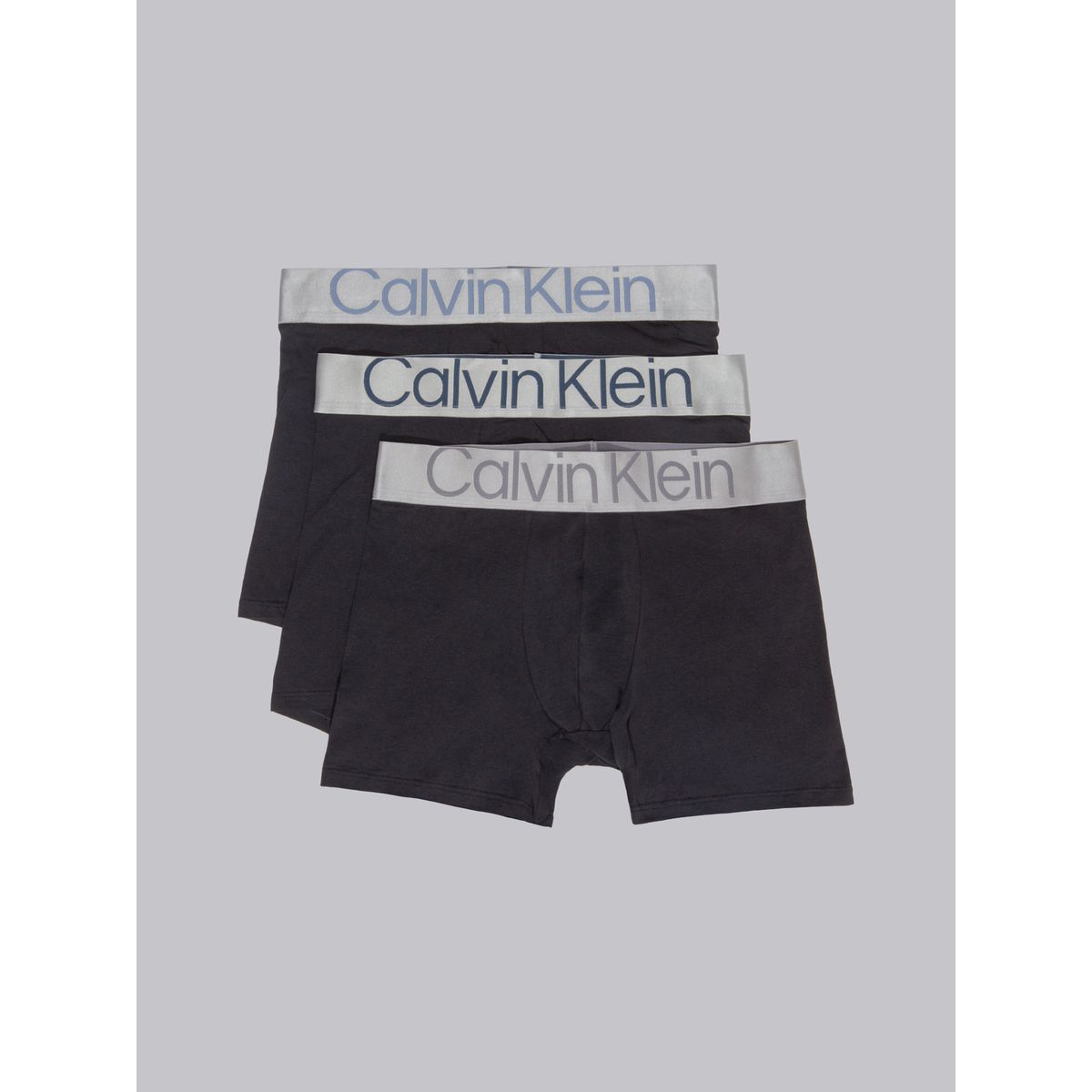 CALVIN KLEIN - Pack 3 Bóxers Brief Steel Cotton Negro Calvin Klein