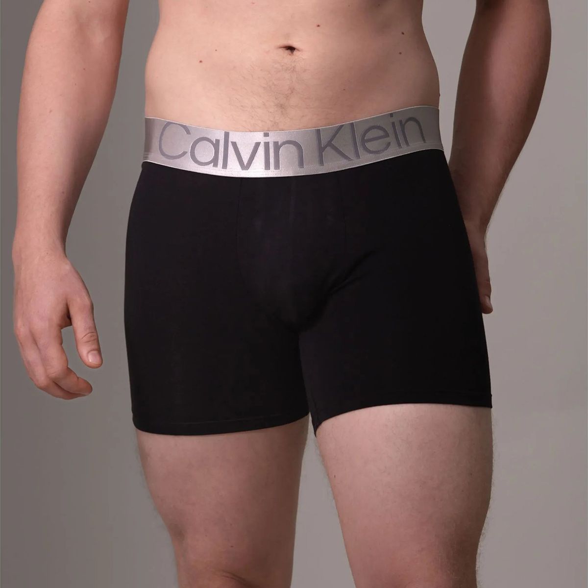 CALVIN KLEIN - Pack 3 Bóxers Brief Steel Cotton Negro Calvin Klein