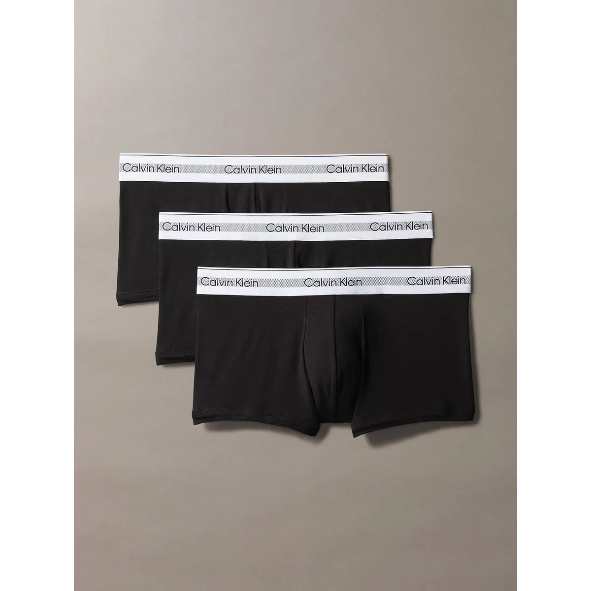 CALVIN KLEIN - Pack 3 Bóxers Low Rise Trunk Modern Air Negro Calvin Klein