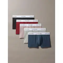 CALVIN KLEIN - Pack 5 Bóxers Trunk Modern Cotton Holiday Multicolor
