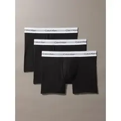 CALVIN KLEIN - Pack 3 Bóxesr Boxer Brief Modern Air Negro