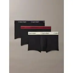 CALVIN KLEIN - Pack 3 Bóxers Low Rise Trunk Micro Stretch Negro