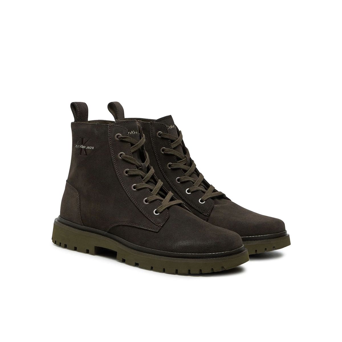 CALVIN KLEIN - Botas Mid Laceup Iconic Café Calvin Klein