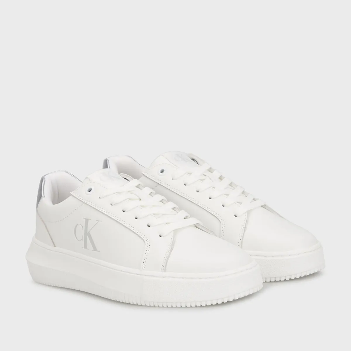CALVIN KLEIN - Zapatillas Chunky Cupsole Laceup Lth Blanco Calvin Klein