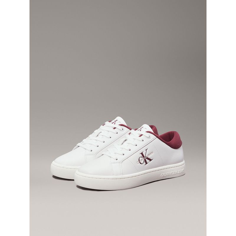CALVIN KLEIN - Zapatillas de Cuero Classic Cupsole Blanco Calvin Klein