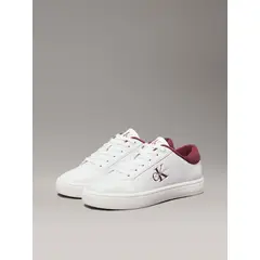 CALVIN KLEIN - Zapatillas de Cuero Classic Cupsole Blanco