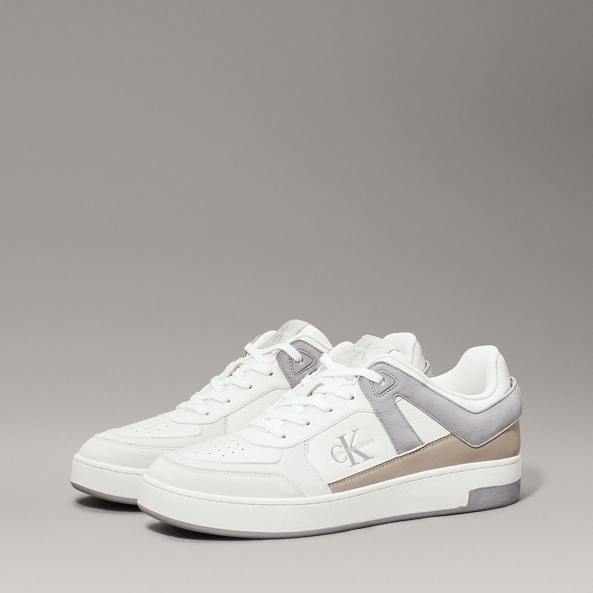 CALVIN KLEIN - Zapatillas Basket Cup Low Laceup Authenti Blanco Calvin Klein