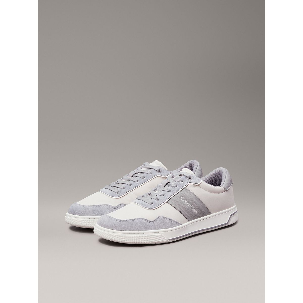 CALVIN KLEIN - Zapatillas Low Top Lace Up Mix Gris Calvin Klein