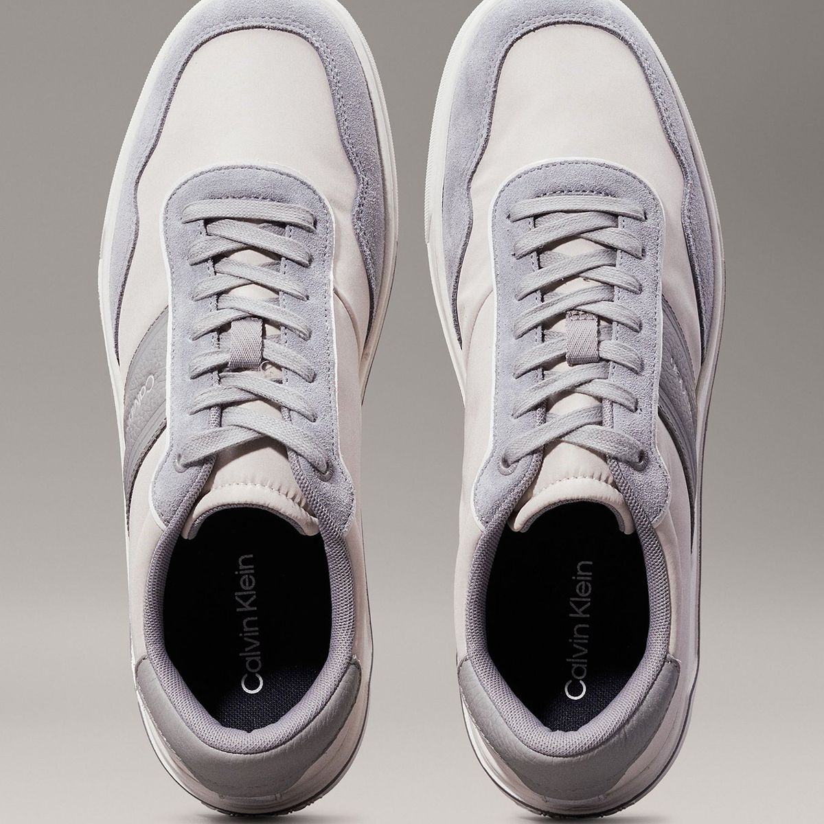 CALVIN KLEIN - Zapatillas Low Top Lace Up Mix Gris Calvin Klein