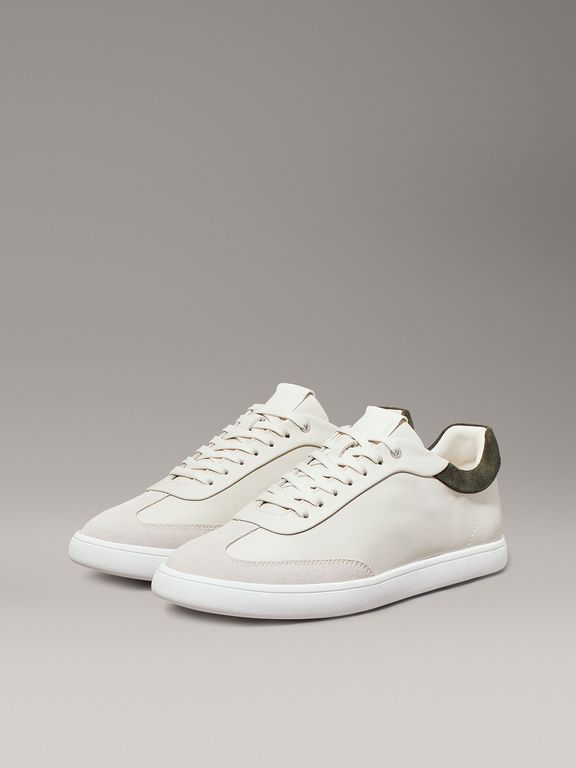 Zapatillas de Cuero Cupsole Lace Mix Beige