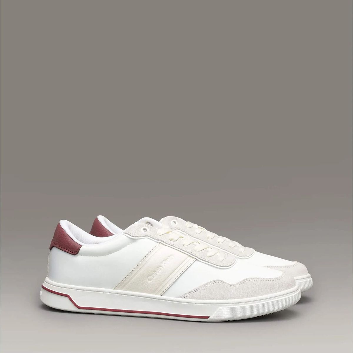 CALVIN KLEIN - Zapatillas Low Top Lace Up Mix Blanco Calvin Klein