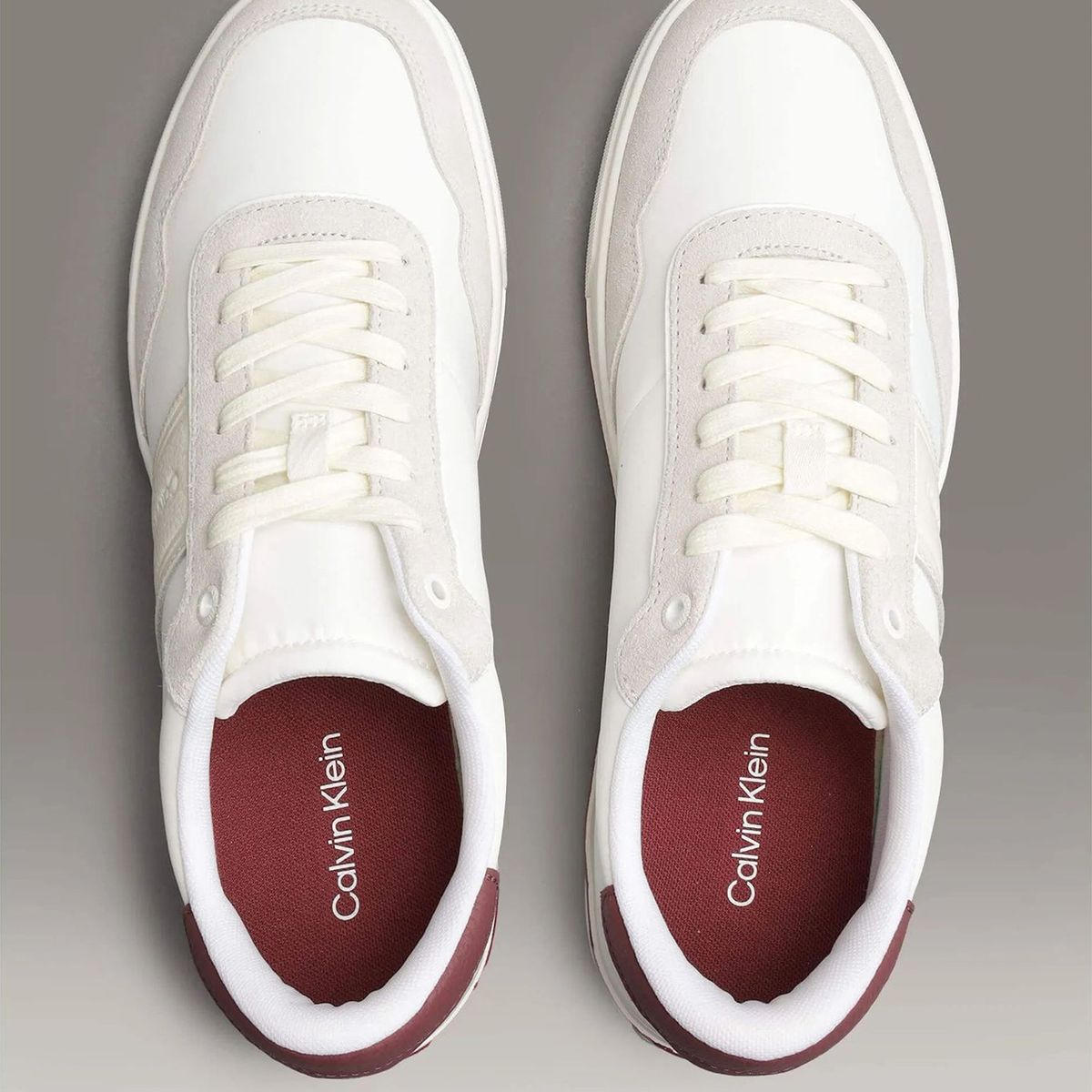 CALVIN KLEIN - Zapatillas Low Top Lace Up Mix Blanco Calvin Klein