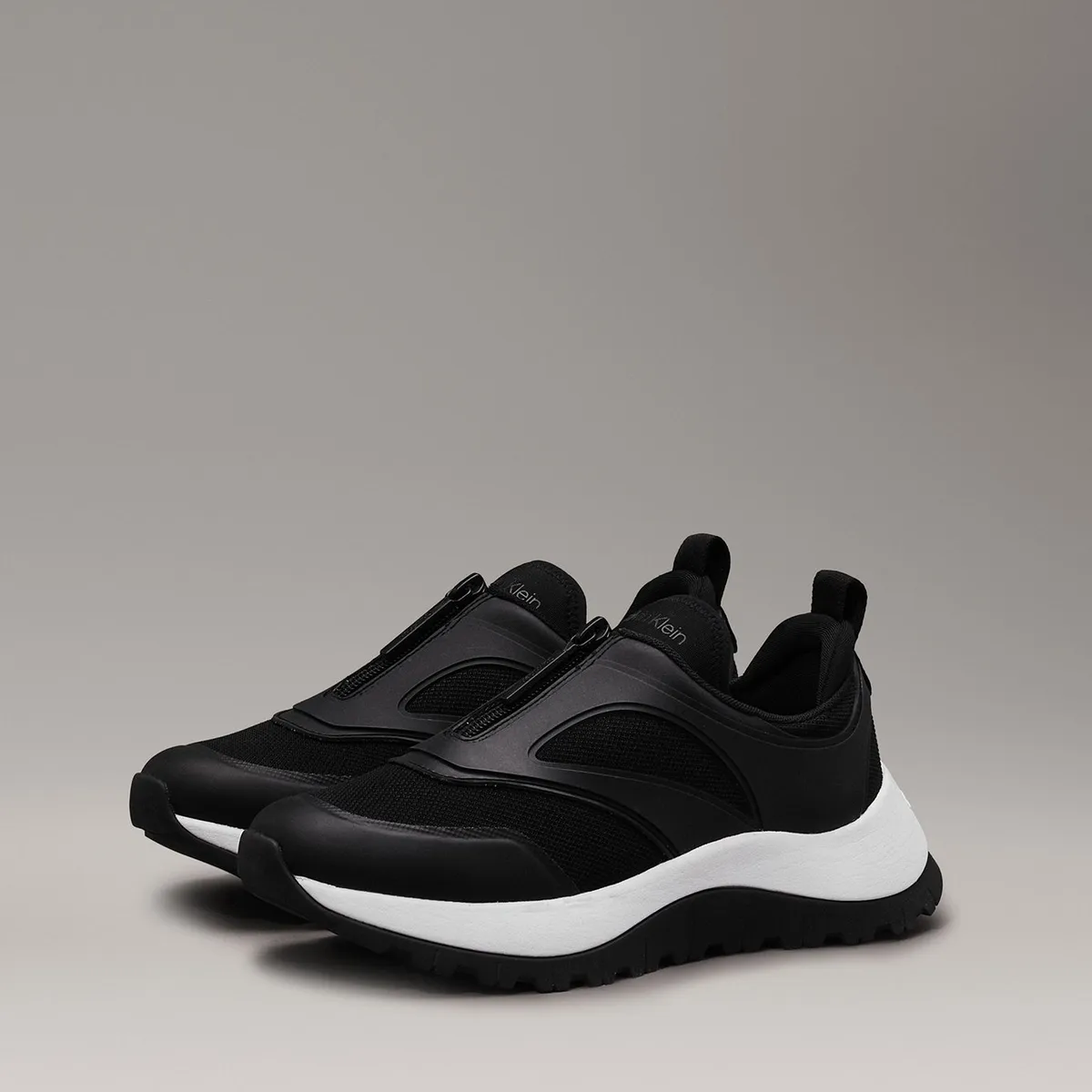 CALVIN KLEIN - Zapatillas Runner Slip On W/Zip Mix M Negro Calvin Klein