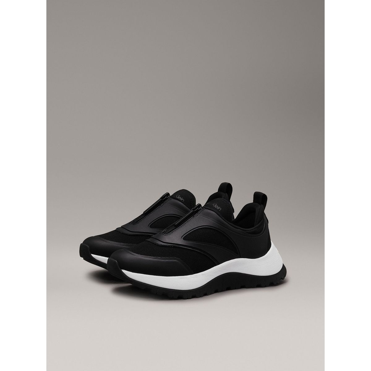 CALVIN KLEIN - Zapatillas Runner Slip On W/Zip Mix M Negro Calvin Klein