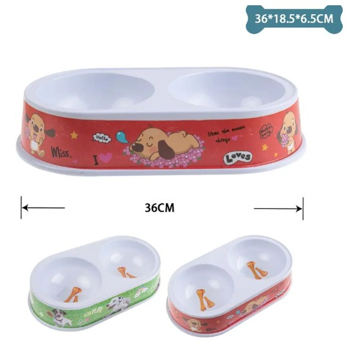 GENERICO - Plato Doble Super Grande Aleatorio 3618565Cm