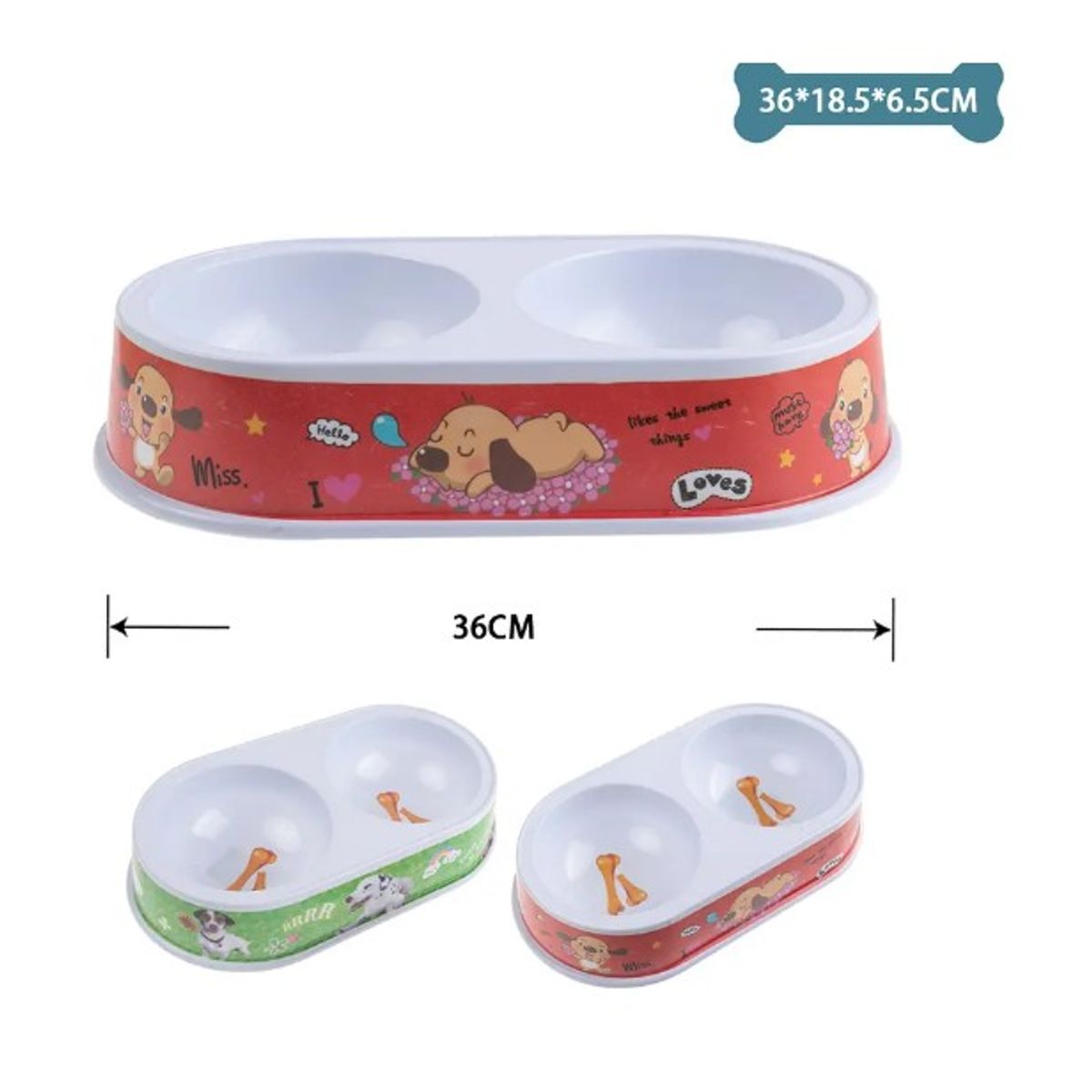 GENERICO - Plato Doble Super Grande Aleatorio 3618565Cm