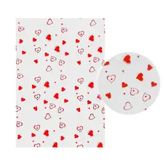 GENERICO - PAPEL CELOFAN 25C 70X100 CORAZON DOBLE X50UNI